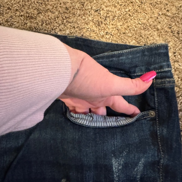 Torrid Plaid Distressed Jeans - Picture 3 of 7